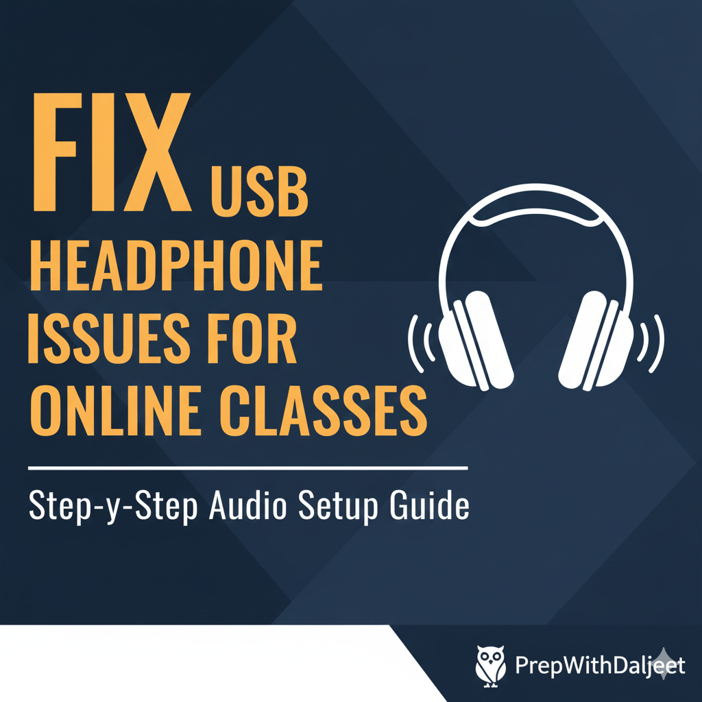 Fix Your Audio Connectivity: A Guide to Setting Up USB Headphones for Online Classes